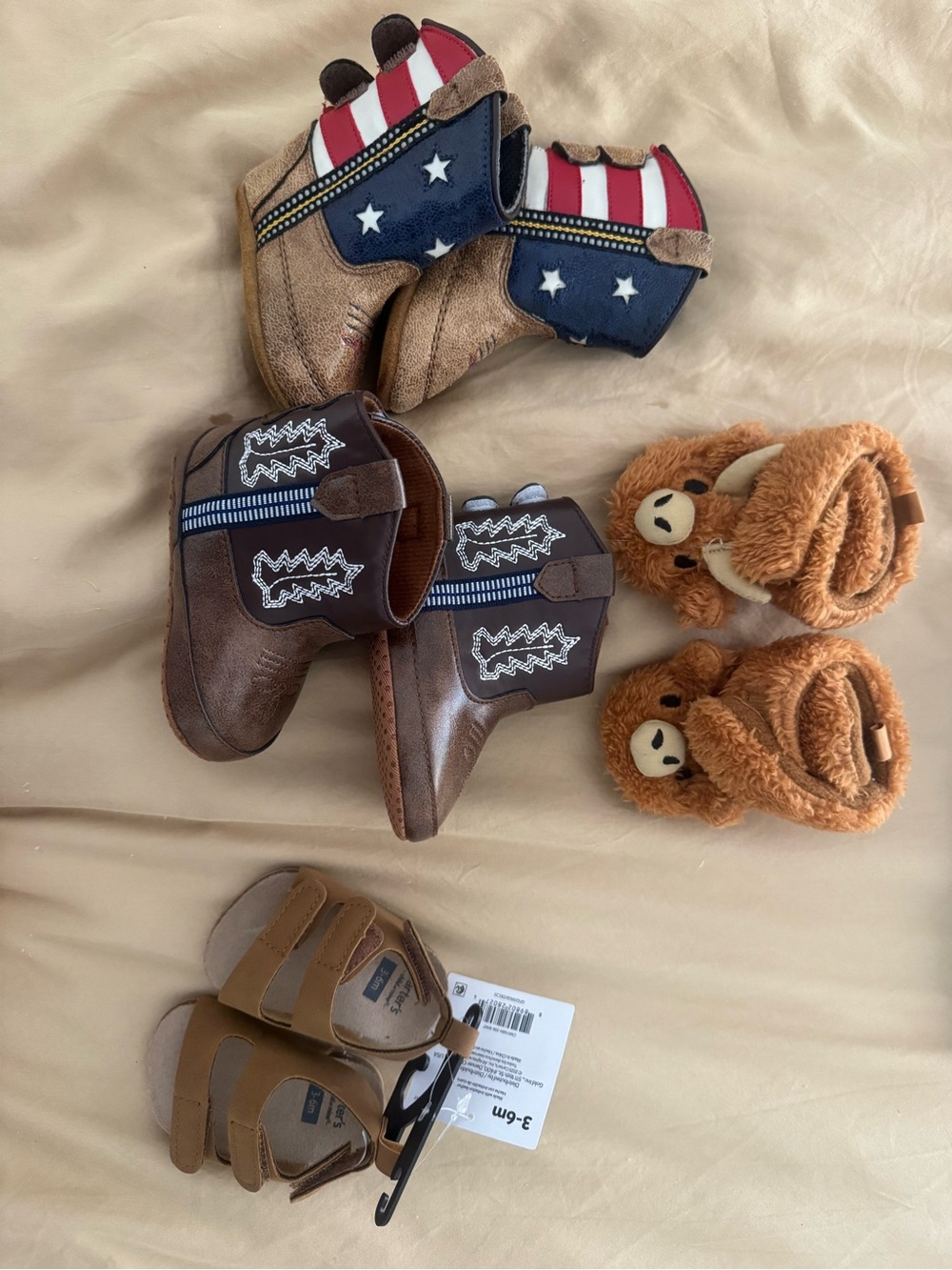 Boys Brown Shoe set 0-6M
